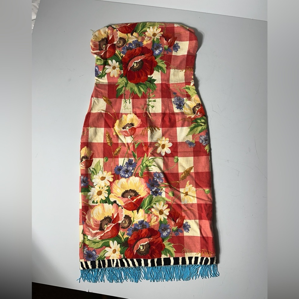 Vintage Mica dress Silk lined and beaded trim